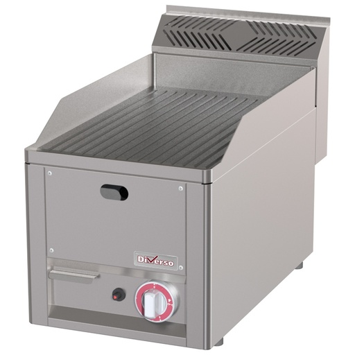 [WR-GPRS-24] Plaque de cuisson rainurée, gaz, -Top-