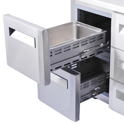 Kit bloc 2 tiroirs (1/2 + 1/2 )