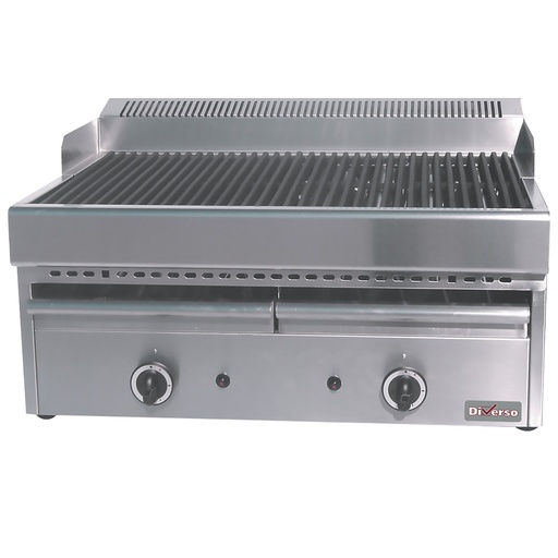 Grill-vapeur gaz avec grille de cuisson en fonte -Top-