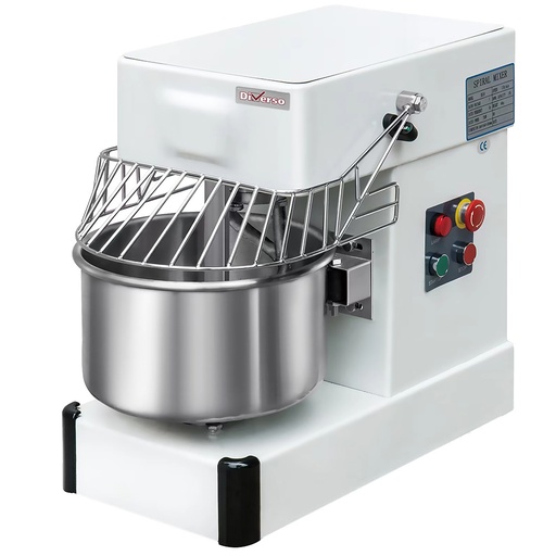 Spiral mixer 10 liters, on wheels