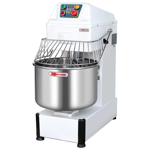 Spiral mixer 34 liters, 2 speeds, timer, on wheels