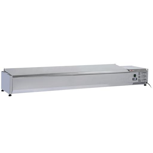 [WR-SX20-C7] Structure réfrigérée 10x GN1/4 - 150 mm, avec couvercle inox