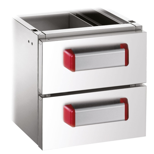 [A7/K2C2-RN] 2 drawers GN 2/1 (h.100 mm)