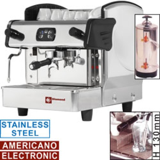 [AROMA/1E-AM-N_DVA8] American coffee machine set 1 group