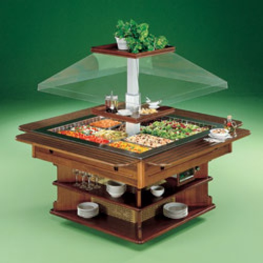 [OASI8MLUX] Central refrigerated island capacity 8x GN 1/1