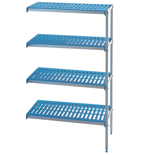 [RAA/325-4/EF] Corner rack in anodised aluminium GN 4 levels "Modular Rack"
