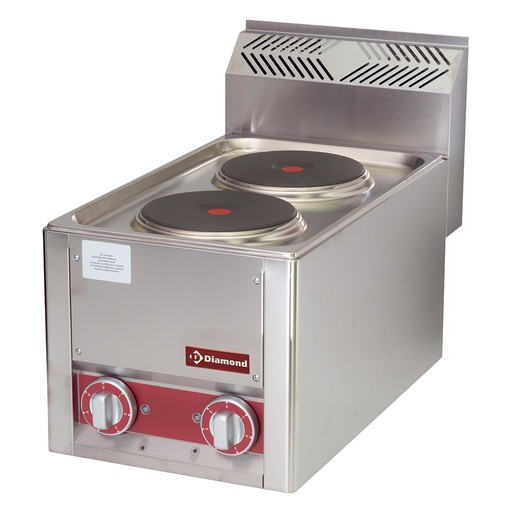 [ES6/2PT-N] Electric range 2 plates, -Top-