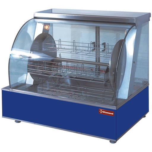 [ROTISKY] Electric rotating roaster, 4 baskets, 16-20 chickens