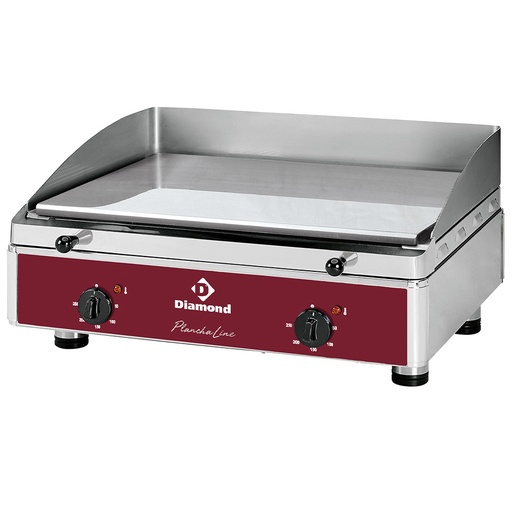 [PLANCHA/2ELCR-N] Electric smooth cooking surface, chrome coated