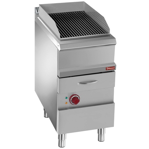[E7/GVQA4] Electric steam grill, module 1/2, grid in cast iron "double sided"