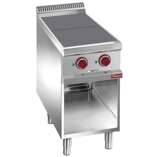 [E7/2SPA4] Electric stoves 2 plates aligned with the top, on open cupboard