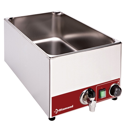 [BMZR/X] Electric table Bain-Marie GN 1/1 - 150 mm + tap