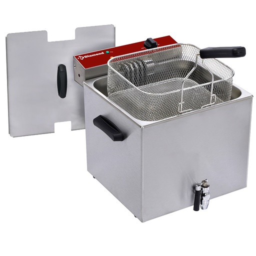[F12E/D1] Electric table top fryer 12 liters + tap