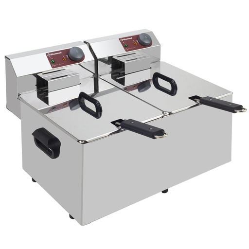 [EF72-N] Electric table top fryer 2x 7 liters