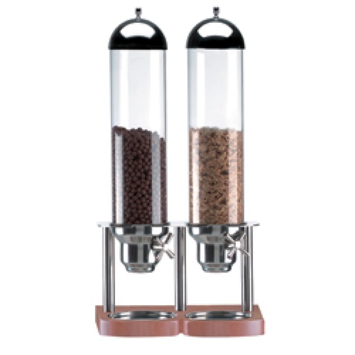 [DA/DC25L-LIQ] Cereal dispenser, 2x 5 liters, with portion system
