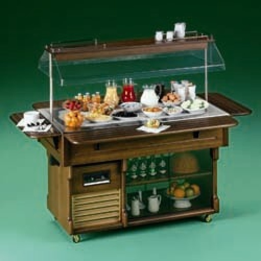 [BRINA4MLUX-LIQ] Buffet with refrigerated top 4 GN 1/1