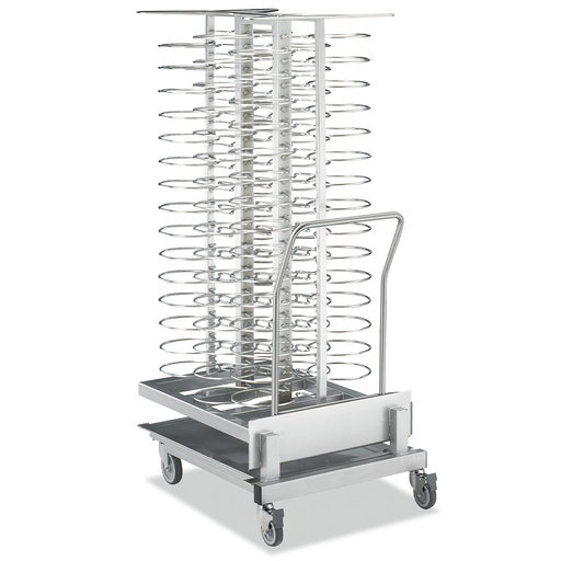 [AC/2A22-9275-X] Carriage and removable loader, for 92 plates (Ã¸ 300mm), oven 20x GN 2/1 (space 75 mm)