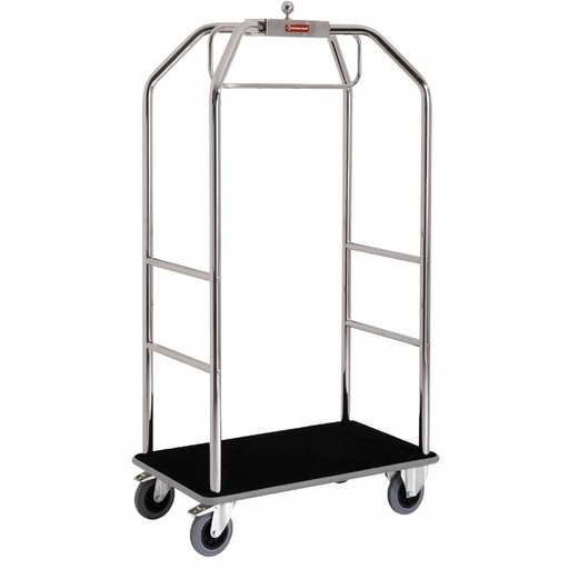 [CVV/C] Carriage for luggage & cloakroom "chromed", 2 wheels with brakes