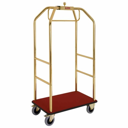 [CVV/D] Carriage for luggage & cloakroom "gilded", 2 wheels with brakes
