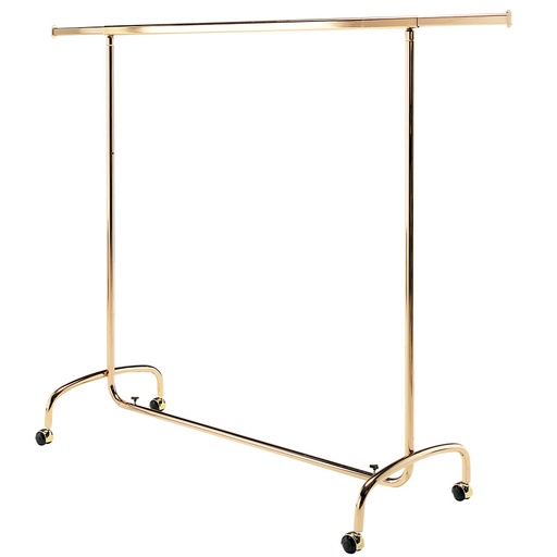[PVD/D] Clothes hanger on dismountable casters, gilded