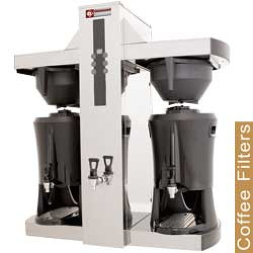 [MCD-50W] Coffee machine with filter - 2 containers dispenser 2x 5 Lit , hot water tap