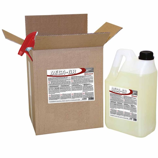 [DECA-GR] Decarbonization product and degreaser for ovens, grills, cooking plates - 2 BD. x 5 LT/6,25 KG + PULV.   (+ Sprayer)
