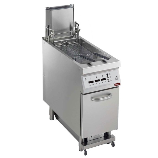 [G22/F23CFSA4-AC] Digital gas fryer. tank 23 lt. S/armG. "Oil filtering" + lift+ auto cook