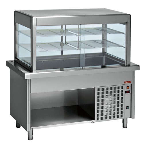 [S80/RPTV23-R2] Display and top refrigerated on open cupboard 6x GN 1/1