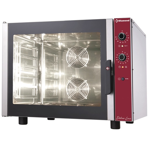 [CPE664-BP] Electric convection oven, 6x 600x400 mm, with manual humidifier