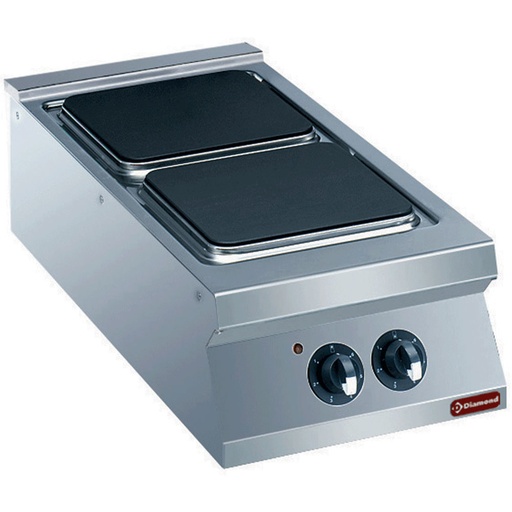 [E22/2PQ4T-N] Electric cooker, 2 cooking hobs -TOP-