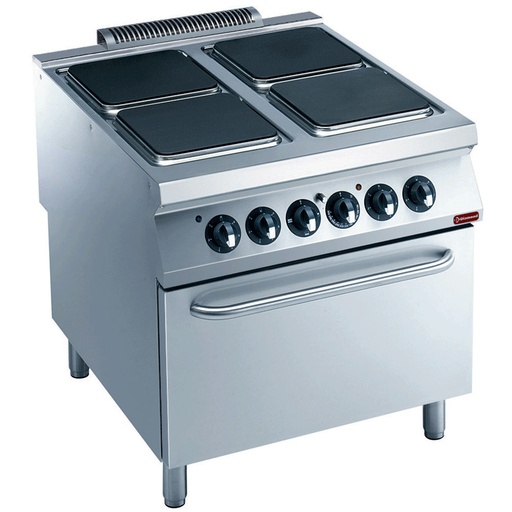 [E22/4PQF8-N] Electric cooker, 4 cooking hobs, electric oven