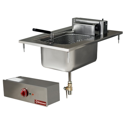 [EDI/F104] Electric fryer, 1 basin 10 liters, drop in