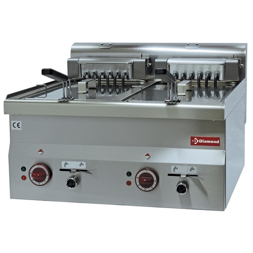 [E60/F20-6T-9_9KW-] Electric fryer, S-Powerful, 2 x 10 liters -Top-