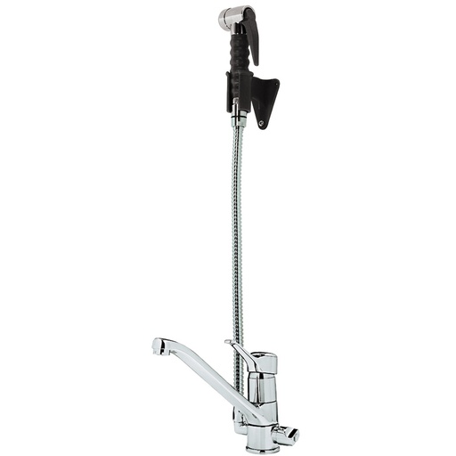 [CW5001-S] Faucet mixer and removable nozzle, mono command and pull out spray (MONO exit)