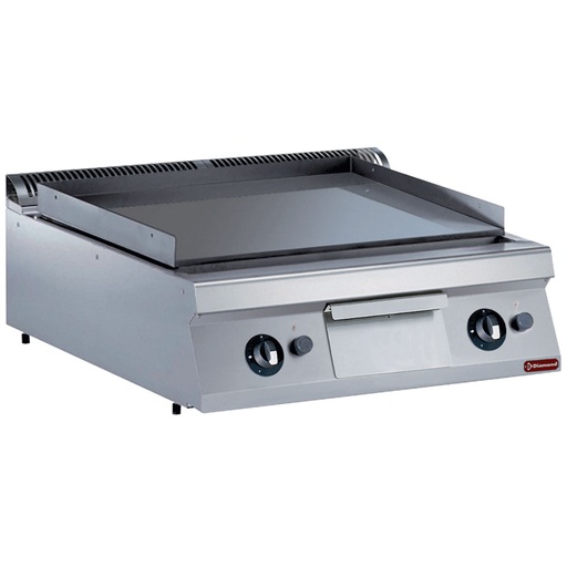 [G22/PLCD8T-N] Flat electric cooking plate, hard chrome  -TOP-