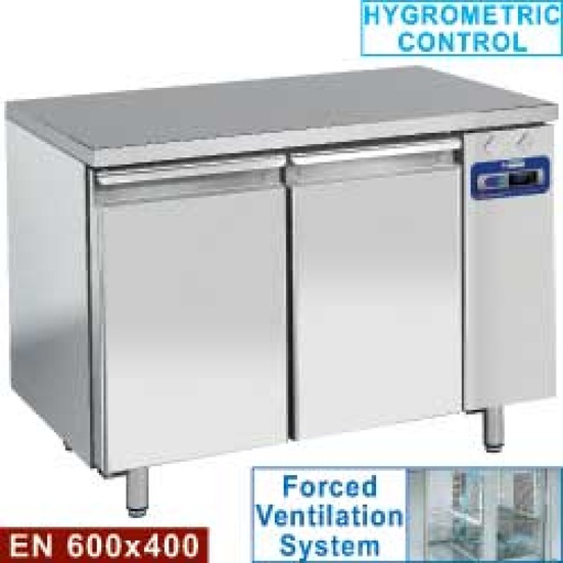 [TPS2B/L] Freezing table, ventilated, 2 doors EN 600x400, (without group)