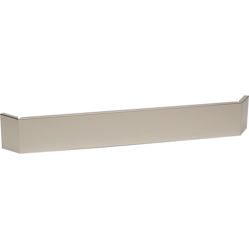 [S80/PE48] Frontal plinth in stainless steel external angle