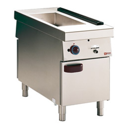 [G11/BMA5] Gas bain-marie 1x GN 2/3 + 1/2, on open cupboard, "service hatch"