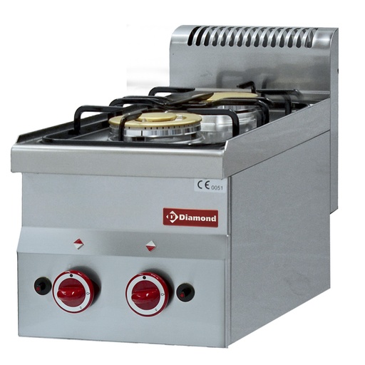 [G60/2F3T] Gas cooker 2 burners -Top-