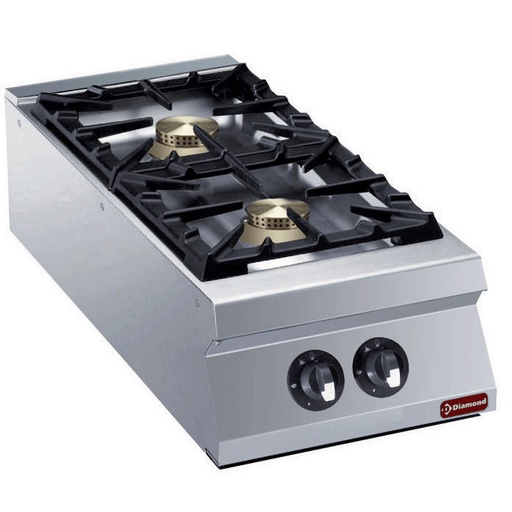 [G22/2B4TPW-N] Gas cooker 2 burners -TOP- "POWERFUL"