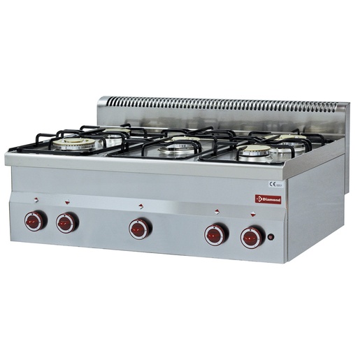 [G60/5F9T] Gas cooker 5 burners -Top-