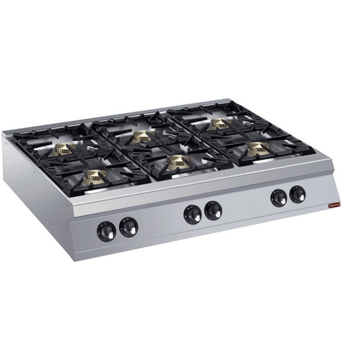[G22/6B12TPW-N] Gas cooker 6 burners -TOP- "POWERFUL"