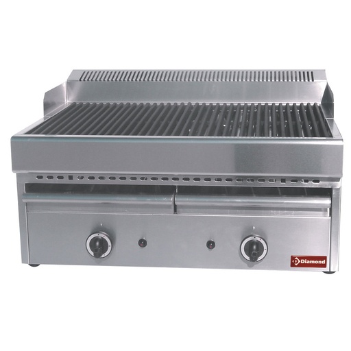 [GV677] Gas steam-grill with cooking grid in cast iron -Top-