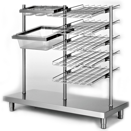 [S80/PBPC] Glasses, tray, cutlery box and bread roll dispenser unit