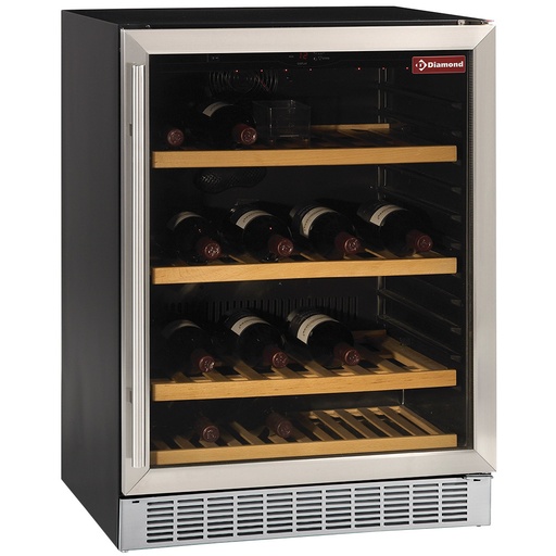 [WCB/16-X] Glazed wine cellar, ventilated, 160 Lt., BLACK