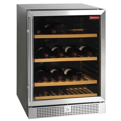 [WCB/16-XS] Glazed wine cellar, ventilated, 160 Lt., BLACK