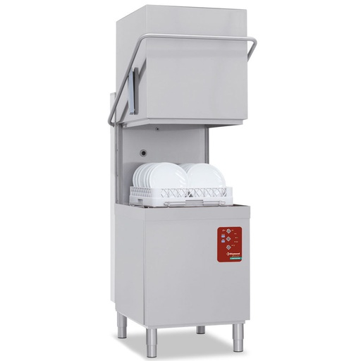 [DXE8/6-AC] Hood dishwasher, basket 500x500 mm "Full Hygiene", with softener continuously