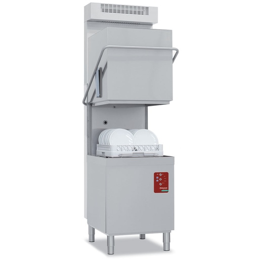 [DCS9/6-AC-RC] Hood dishwasher, basket 500x500 mm "Full Hygiene", with softener continuously + condenser-recuperator of the steam