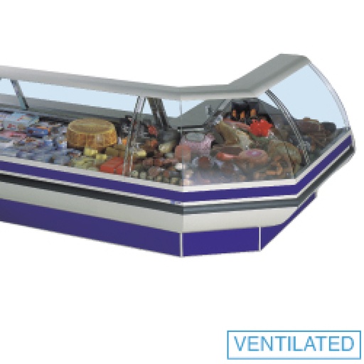 [ABC-105/SS] Hot counter, without walls (3x GN 1/1 + 3x GN 1/3), height 150 mm