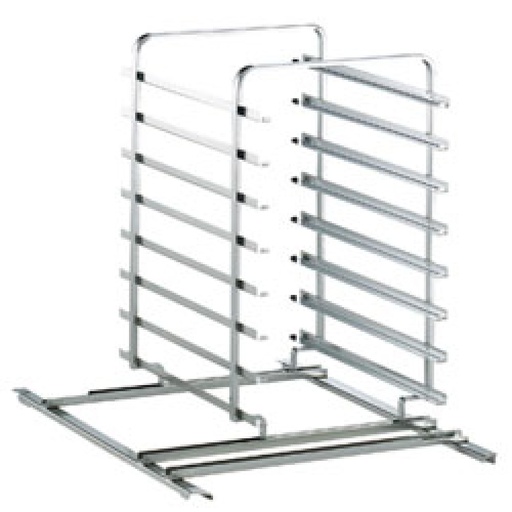 [AC/P12-880] Loader on wheels, 8x 600x400 (Space 80mm), oven 10x GN 2/1